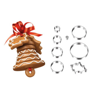 TAGLIA BISCOTTI NATALE INOX Set  8 DELICIA TESCOMA 631410 TAGLIABISCOTTI               C TESCOMA