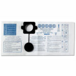 FILTRO CARTA ORIZZONTALE PICCOLO     Pz 5 GISOWATT 83144BOI ASPIRAPOLVERE                F GISOWATT