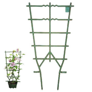 TELAIO VASI RAMPICANTI VERDE cm 35 h 64 375BV VASI PLASTICA                F ERBA