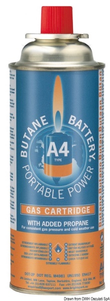 Cartuccia ricambio A4 per fornello portatile 50.275.06 Osculati - immagine 3