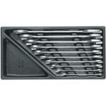 MODULI CON UTENSILI PER CARRELLI A TORRE Larghezza per profondità modulo mm 157,5x310.<br>Contenuto 10 pezzi escluso modulo:<br>1 sr. 871 G 10 (10 pz) moduls with tools for tower-trolleys 1000G 3