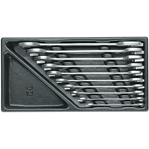 MODULI CON UTENSILI PER CARRELLI A TORRE Larghezza per profondità modulo mm 157,5x310.<br>Contenuto 10 pezzi escluso modulo:<br>1 sr. 871 G 10 (10 pz) moduls with tools for tower-trolleys 1000G 3