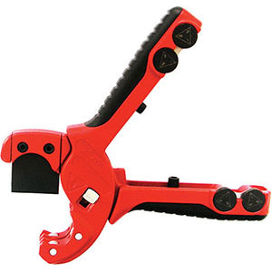 TAGLIATUBI PER MATERIE PLASTICHE Corpo in speciale lega al magnesio, leggero e robusto. Capacità taglio Ø mm 26. Lungh. totale mm 185. plastic material pipe cutters 1052D