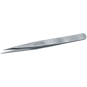 PINZETTE DI PRECISIONE PER ELETTRONICA INOSSIDABILI ANTIMAGNETICHE Tipo corto a punte sottili, diritte (Mod. 3C). inox tweezers for electronics 130A