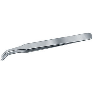 PINZETTE DI PRECISIONE PER ELETTRONICA INOSSIDABILI ANTIMAGNETICHE Tipo a punte piatte, curvate, arrotondate (Mod. 2AB). inox tweezers for electronics 130R
