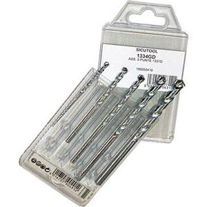 PUNTE IN ASSORTIMENTO Assortimento di 5 punte Art. 1331 G da mm 4-5-6-8-10 twist drills sets 1334GD