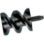 TESTE RODITRICI PER MARTELLI A PERCUSSIONE In acciaio forgiato e rettificato complete di attacco Ratio.<br>Elica trapezoidale, rinforzata, che permette grande scarico di materiale, facilitando forature profonde. Lunghezza utile mm 80. Lunghezza totale mm 115.<br>Spirale senza punta guida. RATIO-hammer care bits 1338GDE 63