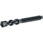 TESTE RODITRICI PER MARTELLI A PERCUSSIONE Con placchetta in METALLO DURO. Elica trapezoidale, rinforzata. <br>Diametro mm 18. RATIO-hammer care bits 1338GDL 100