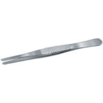 PINZETTE DI PRECISIONE PER ELETTRONICA INOSSIDABILI ANTIMAGNETICHE Tipo a punte piatte arrotondate. inox tweezers for electronics 133A