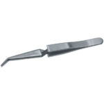 PINZETTE DI PRECISIONE PER ELETTRONICA INOSSIDABILI ANTIMAGNETICHE Tipo autoserrante a punte acute curve. inox tweezers for electronics 133F