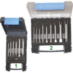 ESTRATTORI IN SERIE PER MASCHI ROTTI Composizione:<br>1404 GB 5-6-8<br>1404 GC 10-12-14-16-20-22. screw extractors-sets 1405G 2