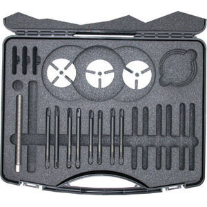 ESTRATTORI PER CUSCINETTI A SFERE IN ASSORTIMENTO Contenuto:<br>1 vite filettata M10, lunghezza mm 115<br>3 flange con cave <br>1 sr. di 4 bracci gr 10, lunghezza mm 120 per cuscinetti ISO: <br>6000-6001-6002-6003-6200<br>1 sr. di 4 bracci gr 20, lunghezza mm 125 per cuscinetti ISO:<br>6201-6202<br>1 sr. di 4 bracci gr 30, lunghezza mm 130 per cuscinetti ISO:<br>6203-6004-6005-6006-6300<br>1 sr. di 4 bracci gr 40, lunghezza mm 135 per cuscinetti ISO:<br>6301-6302-6007-6008-6204-6009-6010-6303-6304<br>In valigetta di robusto materiale sintetico. extractors sets 1419GA