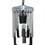 ESTRATTORI A TRE BRACCI SOTTILI IN ASSORTIMENTO Composizione: <br>1 traversa supporto per 3 bracci apertura max mm 130<br>3 bracci lunghezza mm 100<br>3 bracci lunghezza mm 200<br>3 bracci lunghezza mm 250 standard triple and thin grip puller sets 1433GAM