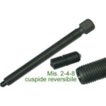 VITI PER ESTRATTORI Le misure 2 - 4 - 8 sono fornite con puntale intercambiabile e reversibile. spindles for pullers 1455GA 8