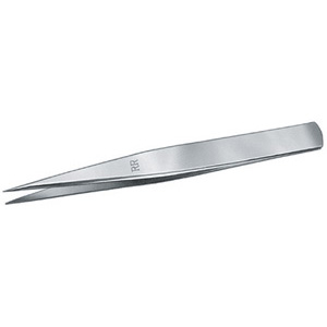 PINZETTE IN ACCIAIO Tipo EXTRA largo a punte piatte lisce, a forte presa. precision tweezers 145P