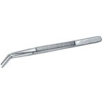 PINZETTE IN ACCIAIO Tipo a punte curve sottili zigrinate. Con perno. precision tweezers 151