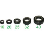 GHIERE DI SERRAGGIO PER MANDRINI PORTA-PINZE ER Per mandrini Art. 1560 GA-B-C-D. locking collars for ER pinchers holder chucks 1560GEC 16