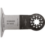 LAME OSCILLANTI E ACCESSORI CON ATTACCO STARLOCK PER UTENSILI MULTIFUNZIONE Lame CURVE in acciaio al CROMO-VANADIO. Dentatura stradata. Per taglio veloce di legni duri, compensati, MDF, truciolati, laminati, plastiche, PE, PP,PVC e cartongesso. starlock blades and accessories for multi-tools 1711LA