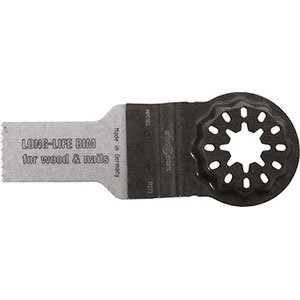 LAME OSCILLANTI E ACCESSORI CON ATTACCO STARLOCK PER UTENSILI MULTIFUNZIONE Lame in acciaio BIMETALLICO. Dentatura ondulata per uso universale. Per taglio grezzo di legni duri, compensati, MDF, truciolati, laminati, legni con chiodi e cartongesso. starlock blades and accessories for multi-tools 1711LC