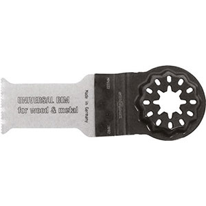 LAME OSCILLANTI E ACCESSORI CON ATTACCO STARLOCK PER UTENSILI MULTIFUNZIONE Lame in acciaio BIMETALLICO. Dentatura ondulata per uso universale. Per taglio pulito di legni duri, plastiche, PE, PP, PVC, lamiere in metallo, metalli non ferrosi, alluminio e cartongesso. starlock blades and accessories for multi-tools 1711LG