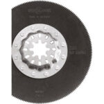 LAME OSCILLANTI E ACCESSORI CON ATTACCO STARLOCK PER UTENSILI MULTIFUNZIONE Seghe circolari in acciaio HSS. Per taglio di legni duri, plastiche, PE, PP, PVC, plastiche rinforzate con fibre, CFK, GFK, resine epossidiche, lamiere in metallo, metalli non ferrosi, alluminio e cartongesso. starlock blades and accessories for multi-tools 1711LP