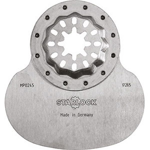 LAME OSCILLANTI E ACCESSORI CON ATTACCO STARLOCK PER UTENSILI MULTIFUNZIONE Spatola a fungo in acciaio CROMO-VANADIO. Per utilizzo su sughero, pelle e gomma. starlock blades and accessories for multi-tools 1711LS