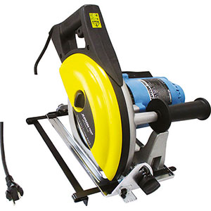 SEGHE PORTATILI ELETTRICHE Fornita con lama circ. Ø mm 203 con riporti in METALLO DURO per tagliare acciai e INOX.<br>Capacità di taglio x spessore per sezione tonda e ad angolo (90°/45°): mm 67x6 / 42x4.<br>Capacità di taglio x spessore per sezione quadra (90°/45°): mm 67x67x6 / 42x42x4.<br>Capacità di taglio per barre in acciaio (90°/45°): mm 10 / 8. electrical saws 1712GH