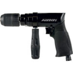 TRAPANI AD ARIA COMPRESSA Tipo professionale con rotazione D+S ad alto rendimento per lavori pesanti, mandrino a chiusura rapida attacco 3/8" x 24 filetti.<br>Con impugnatura supplementare. air drills 1718GB