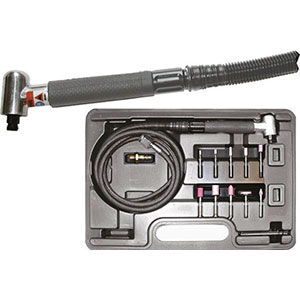 SMERIGLIATRICI ANGOLARI AD ARIA COMPRESSA Larghezza testa mm 20, altezza testa mm 44, Ø corpo mm 19. angular air grinders 1719GT