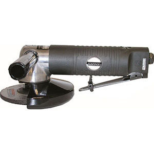 SMERIGLIATRICI ANGOLARI AD ARIA COMPRESSA Perno d'attacco filettato M14 con flange per fori Ø mm 22. Leva di avviamento con sicura. angular air grinders 1720GA