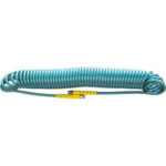 TUBI ELASTICI PER ARIA COMPRESSA Lungh. max totale metri 12.<br>Fornito con raccordi girevoli filettati 1/4", maschi.<br> compressed air hoses 1733CB 8 5