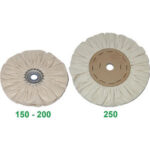 SPAZZOLE IN PANNO A disco, con foro. cloth brushes 1833S 150