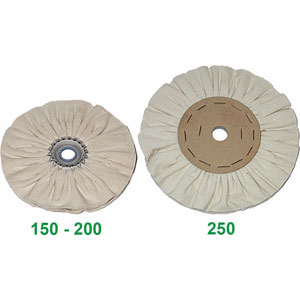 SPAZZOLE IN PANNO A disco, con foro. cloth brushes 1833S