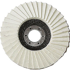 DISCHI LAMELLARI IN FELTRO A profilo piatto e supporto in fibra di vetro. lamellar bevel felt wheels 1833ZE