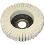 DISCHI LAMELLARI IN FELTRO A profilo piatto e supporto in fibra di vetro. lamellar bevel felt wheels 1833ZEG 115