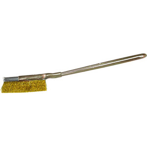 SPAZZOLE IN FILO DI OTTONE Filo in ottone, ondulato. Dimensione spazzola con manico mm 220x6. brushes 1845ZA