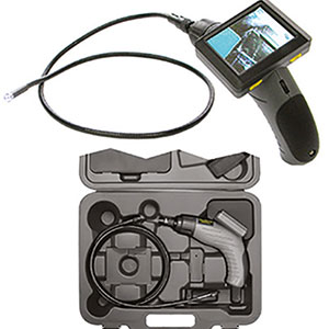 ENDOSCOPI Display a colori a cristalli liquidi da 3,5" TFT.<br>Risoluzione dell'immagine a 7680 Pixel (320x240).<br>Lunghezza sonda metri 1.<br>Diametro obiettivo mm 9.<br>Zoom digitale (1x - 2x)<br>Angolo visuale da 0° a 180°.<br>Capacità scheda max 8 GB.<br>Alimentazione con 1 batteria alcalina a 9 V (art. 3600 M), non in dotazione.<br>Luce LED regolabile. endoscopes 1884GZA