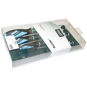 GIRAVITI LINEA MAXXPRO IN ASSORTIMENTO Composizione di 6 pezzi:<br>1 giravite impronta TORX Art. 1932 GPxT10<br>1 giravite impronta TORX Art. 1932 GPxT15<br>1 giravite impronta TORX Art. 1932 GPxT20<br>1 giravite impronta TORX Art. 1932 GPxT25<br>1 giravite impronta TORX Art. 1932 GPxT30<br>1 giravite impronta TORX Art. 1932 GPxT40.<br>In scatola di cartone<br>L'assortimento screwdrivers' line "MAXXPRO" sets 1948GT