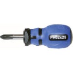 GIRAVITI CON IMPUGNATURA PLASTICA Tipo accorciato con lama tonda e punta a croce PHILLIPS. screwdrivers 1970GRL