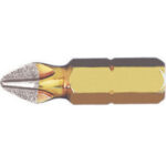 BITS CON ATTACCO ESAGONALE 1/4" DIN 3126 C 6,3 PER AVVITATORI E TRAPANI Taglio a croce PHILLIPS. Con punta diamantata, per la massima durata, precisione, tenuta della vite. Particolarmente indicati per produzioni in serie con avvitatori. Lunghezza totale mm 25. blades for electric drills 1991GBF 2