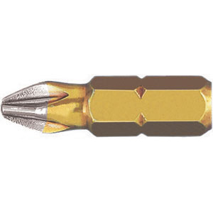 BITS CON ATTACCO ESAGONALE 1/4" DIN 3126 C 6,3 PER AVVITATORI E TRAPANI Taglio a croce Pozidriv. Con punta diamantata, per la massima durata, precisione, tenuta della vite. Particolarmente indicati per produzioni in serie con avvitatori. Lunghezza totale mm 25. blades for electric drills 1991GCF