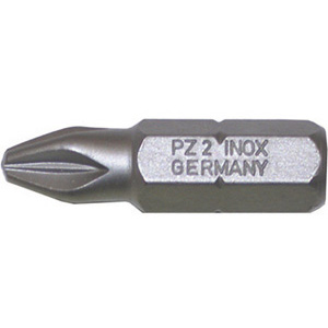 BITS CON ATTACCO ESAGONALE 1/4" DIN 3126 C 6,3 PER AVVITATORI E TRAPANI Taglio a croce Pozidriv. In acciaio INOX, antistatico. Adatti nella fabbricazione e nella manutenzione di tutti quei prodotti in cui occorre serrare viti d'acciaio inossidabile. In questo modo si possono evitare contaminazioni di scorie metalliche che potrebbero causare formazioni di ossidazione e ruggine nelle viti. Lunghezza totale mm 25. blades for electric drills 1991GCL