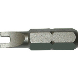 BITS CON ATTACCO ESAGONALE 1/4" DIN 3126 C 6,3 PER AVVITATORI E TRAPANI Tipo con impronta a 2 fori. Lunghezza totale mm 25. blades for electric drills 1991GNL