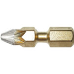 BITS CON ATTACCO ESAGONALE 1/4" BITFLEX PER AVVITATORI E TRAPANI Taglio a croce Pozidriv. Con punta diamantata, per la massima durata, precisione, tenuta della vite. Particolarmente indicati per produzioni in serie con avvitatori. Lunghezza totale mm 25. blades for electric drills 1992GZA 2