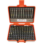 BITS ATTACCO 1/4" DIN 3126 IN ASSORTIMENTO Composizione di 113 pezzi.<br>98 bits con attacco C 6,3 e lunghezza mm 25, così suddivisi:<br>8 bits a taglio mm 3 - 4 - 4,5 - 5,5 - 6 - 6,5 - 7 - 8<br>17 bits a croce Phillips PH0 (x1) - PH1 (x5) - PH2 (x7) - PH3 (x3) - PH4 (x1)<br>19 bits a croce Pozidriv PZ0 (x1) - PZ1 (x6) - PZ2 (x8) - PZ3 (x3) - PZ4 (x1)<br>14 bits ad esagono mm 2 - 2,5 - 3 - 4 (x3) - 5 (x3) - 6 (x3) - 7 - 8<br>17 bits a impronta TORX T8 (x1) - T10 (x2) - T15 (x2) - T20 (x3) - T25 (x3) - T27 (x1) - T30 (x3) - T40 (x2)<br>7 bits a impronta TORX con foro TR10 - TR15 - TR20 - TR25 - TR27 - TR30  - TR40<br>4 bits a impronta quadra Nr. 0 - 1 - 2 - 3<br>4 bits a impronta Tri-Wing® 2 - 3 - 4 - 5<br>4 bits a impronta a due fori Nr. 4 - 6 - 8 - 10<br>4 bits a impronta Torq-Set® 5 - 6 - 8 - 10<br>13 bits con attacco E 6,3 e lunghezza mm 75, così suddivisi:<br>2 bits a croce Phillips PH1 - PH2<br>2 bits a croce Pozidriv PZ1 - PZ2<br>4 bits ad esagono mm 3 - 4 - 5 - 6<br>5 bits a impronta TORX T10 - T15  - T20 - T25 - T30<br>2 attacchi magnetici. <br>L'assortimento completo. bits sets 2019P