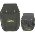 TASCHE PORTAUTENSILI Con 1 vano centrale e 8 alloggiamenti di cui 2 esterni. Per cinture altezza massima mm 50.<br>Dimensioni mm 180x90x270h. tool pockets 2071ZL