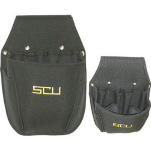 TASCHE PORTAUTENSILI Con 1 vano centrale e 8 alloggiamenti di cui 2 esterni. Per cinture altezza massima mm 50.<br>Dimensioni mm 180x90x270h. tool pockets 2071ZL