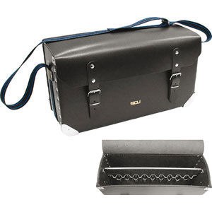 BORSE PORTAUTENSILI Con 2 chiusure in vero cuoio. 1 divisorio fisso longitudinale con fermi portautensili. Cinghia di trasporto in polipropilene. universal bags 2075SM