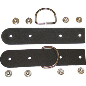 ACCESSORI PER BORSE PORTAUTENSILI Attacchi in cuoio con anello metallico. accessories for universal bags 2078GH 1