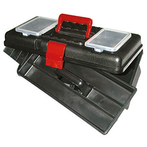 CASSETTE PORTAUTENSILI IN POLIPROPILENE 2 vani porta-minuterie sul coperchio. Con una chiusura. Foro per l'applicazione di un lucchetto. tool-boxes in polypropylene 2084P